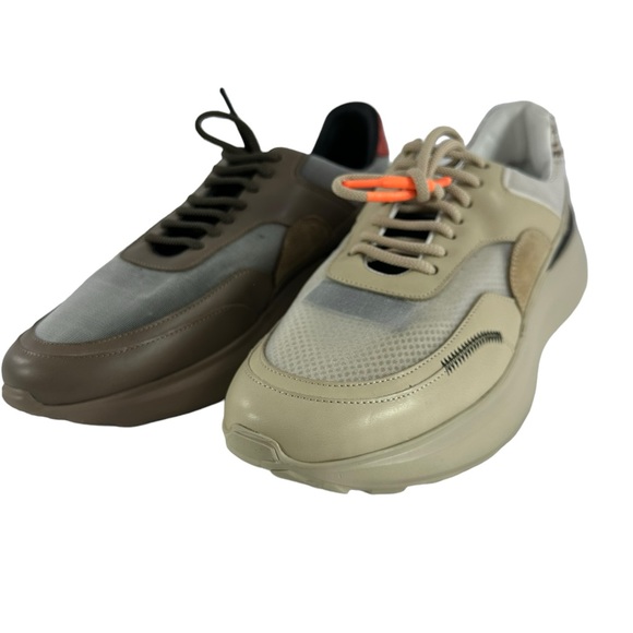 Genuine men LOUIS LEEMAN unmatched leather sneakers shoes 42 US